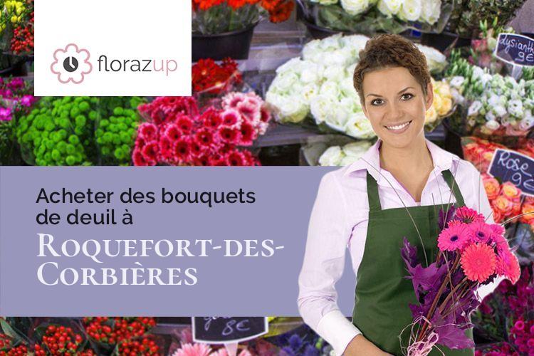 gerbes de fleurs pour un deuil à Roquefort-des-Corbières (Aude/11540)