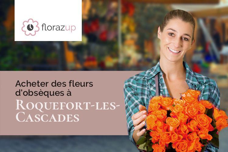 créations florales pour des obsèques à Roquefort-les-Cascades (Ariège/09300)