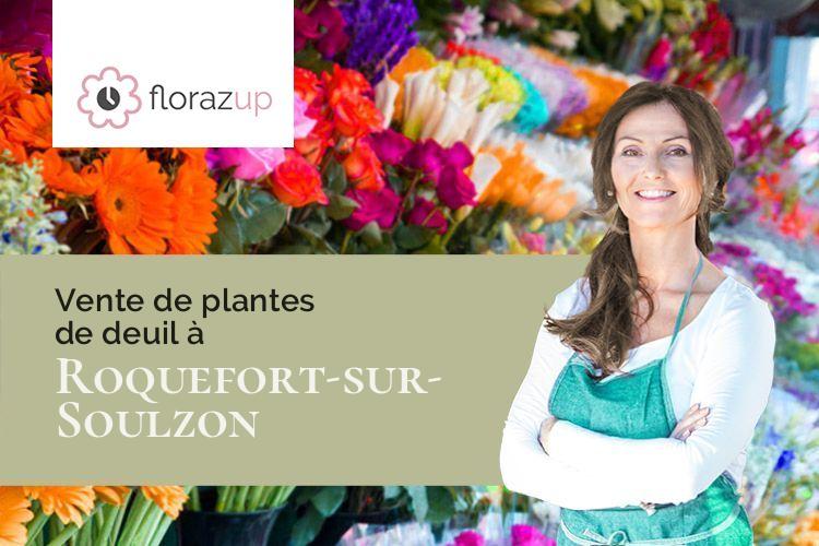 créations de fleurs pour un décès à Roquefort-sur-Soulzon (Aveyron/12250)