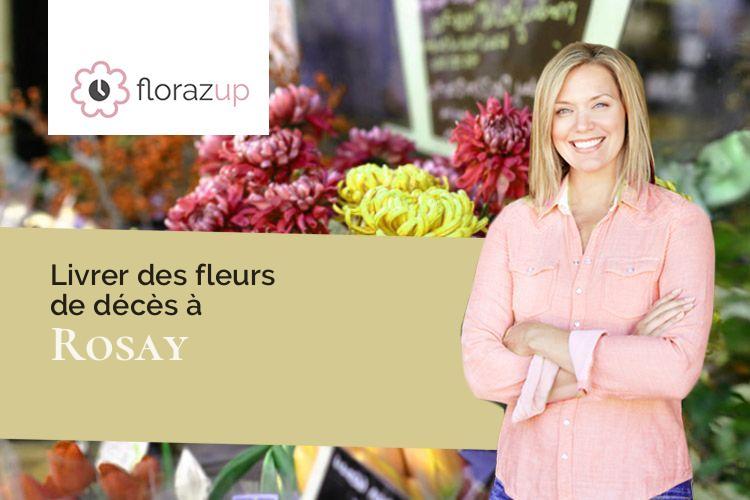 créations florales pour un deuil à Rosay (Jura/39190)