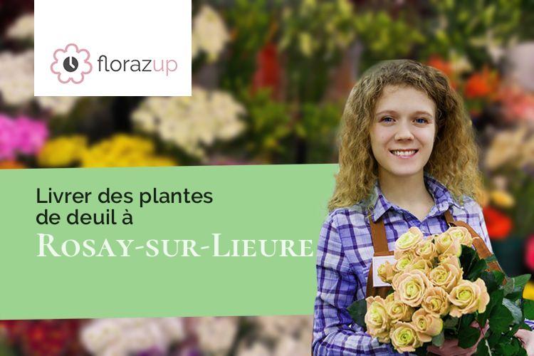 compositions florales pour des funérailles à Rosay-sur-Lieure (Eure/27790)
