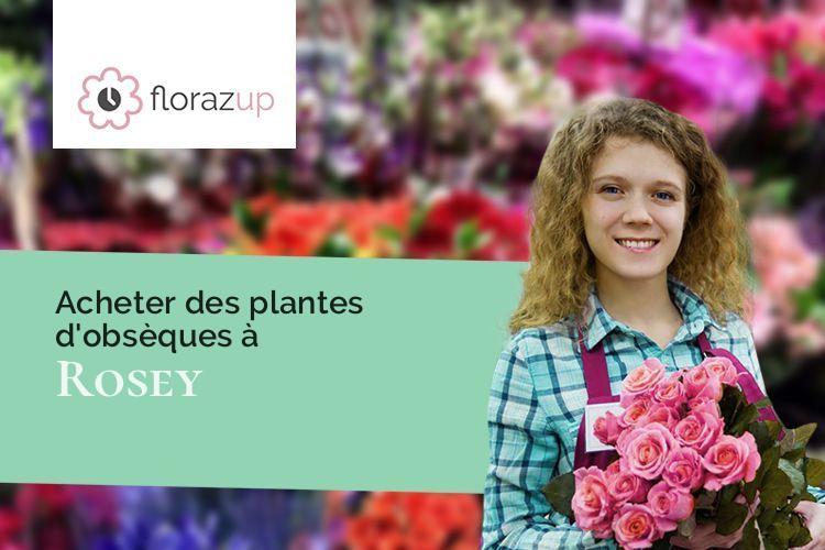 couronnes florales pour un décès à Rosey (Saône-et-Loire/71390)