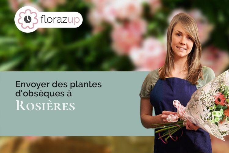 compositions florales pour un deuil à Rosières (Ardèche/07260)