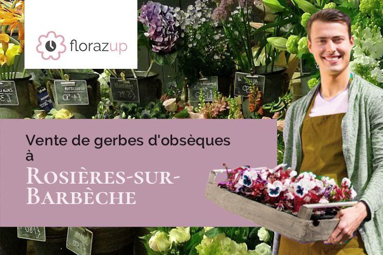 croix de fleurs pour un enterrement à Rosières-sur-Barbèche (Doubs/25190)