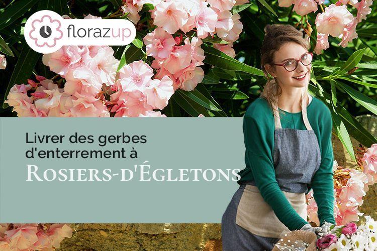 gerbes de fleurs pour un deuil à Rosiers-d'Égletons (Corrèze/19300)