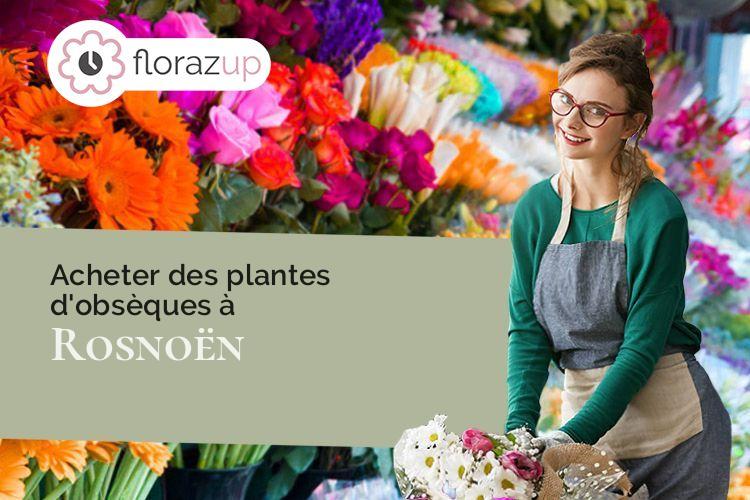 créations de fleurs pour des funérailles à Rosnoën (Finistère/29590)