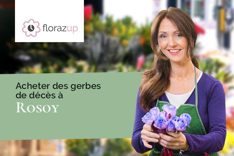 créations florales pour un enterrement à Rosoy (Oise/60140)