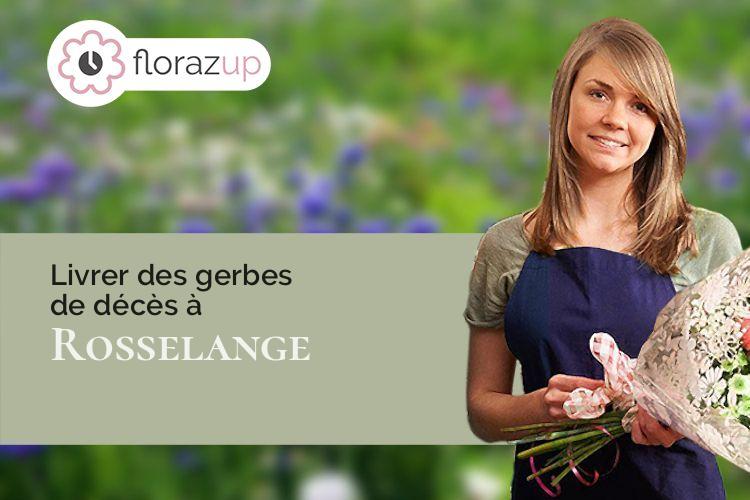 gerbes de fleurs pour un décès à Rosselange (Moselle/57780)