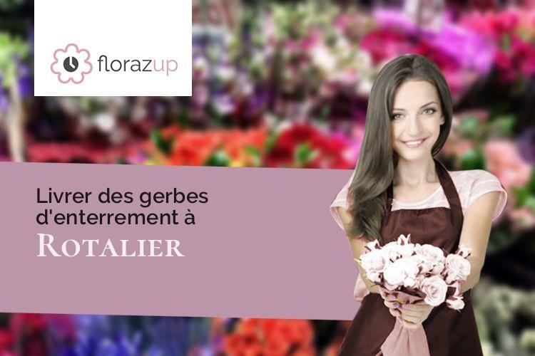 fleurs deuil pour des obsèques à Rotalier (Jura/39190)