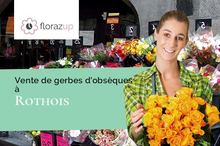 couronnes florales pour un décès à Rothois (Oise/60690)