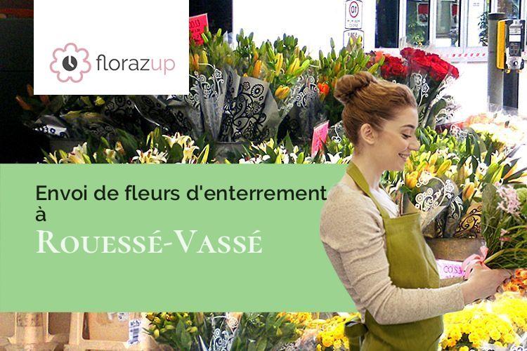 couronnes de fleurs pour une crémation à Rouessé-Vassé (Sarthe/72140)