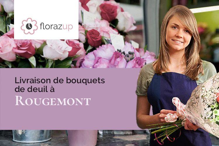 coeurs de fleurs pour des funérailles à Rougemont (Côte-d'Or/21500)