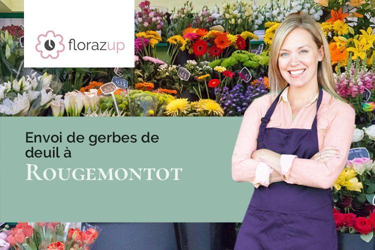 compositions de fleurs pour un enterrement à Rougemontot (Doubs/25640)