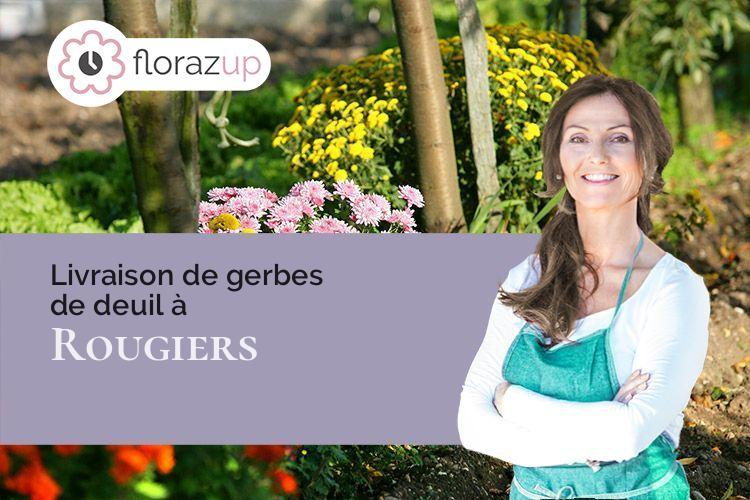 créations de fleurs pour des funérailles à Rougiers (Var/83170)