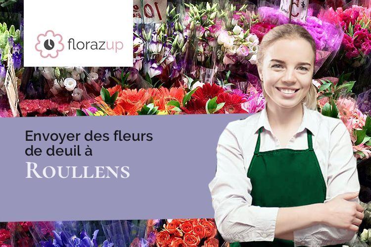 couronnes de fleurs pour une crémation à Roullens (Aude/11290)