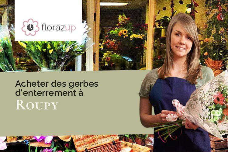 créations florales pour des funérailles à Roupy (Aisne/02590)