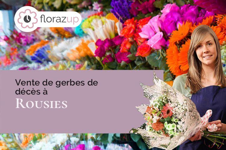 créations florales pour un décès à Rousies (Nord/59131)