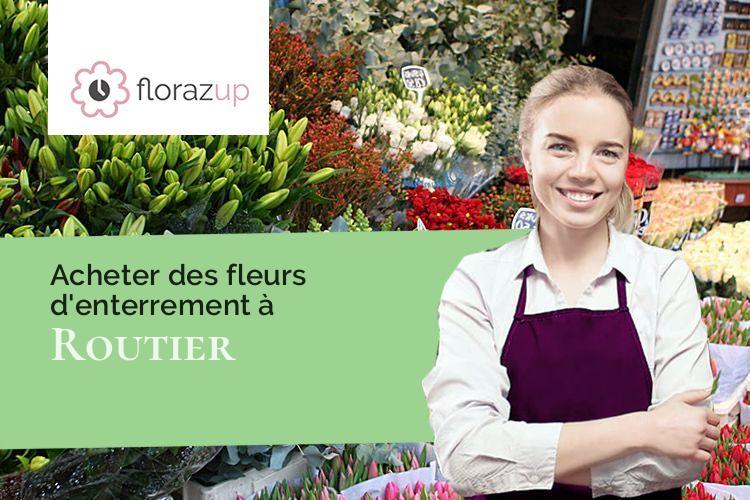 compositions de fleurs pour un enterrement à Routier (Aude/11240)
