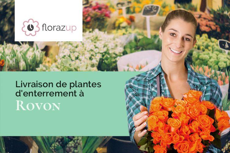 coeurs de fleurs pour des funérailles à Rovon (Isère/38470)