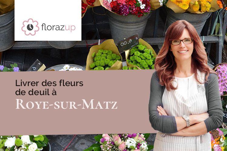 couronnes florales pour un enterrement à Roye-sur-Matz (Oise/60310)