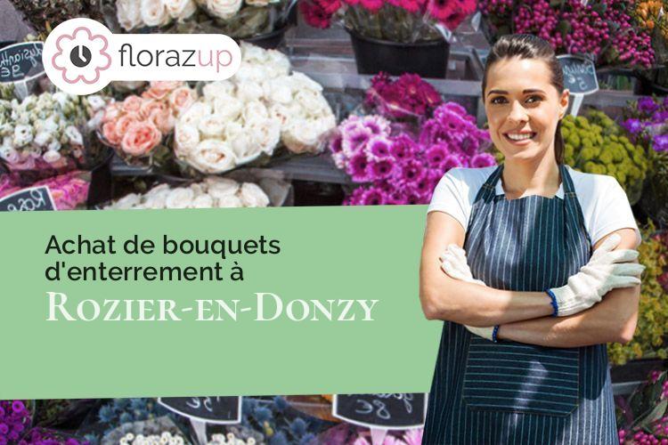 créations florales pour un décès à Rozier-en-Donzy (Loire/42810)