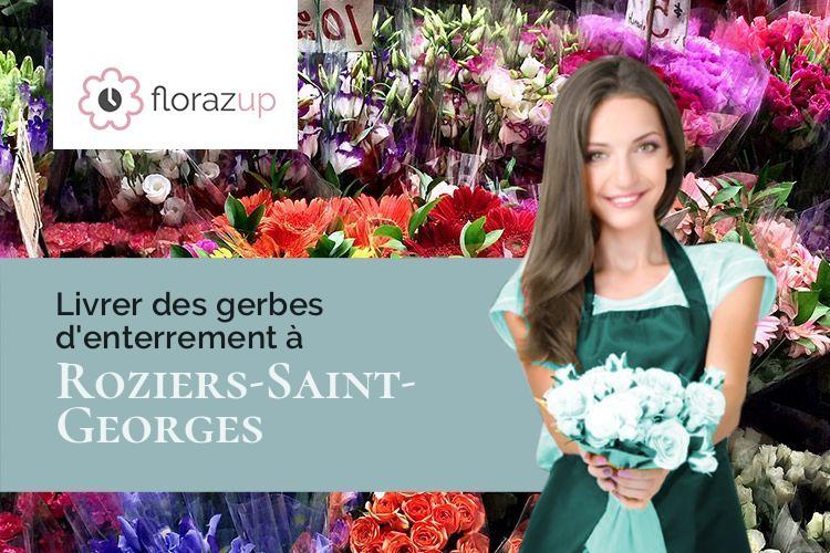 fleurs deuil pour une crémation à Roziers-Saint-Georges (Haute-Vienne/87130)