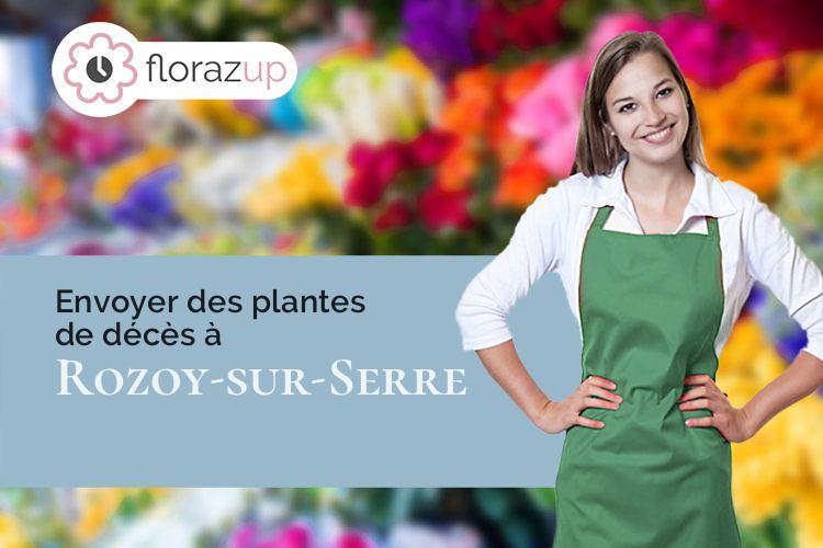 coupes de fleurs pour un décès à Rozoy-sur-Serre (Aisne/02360)