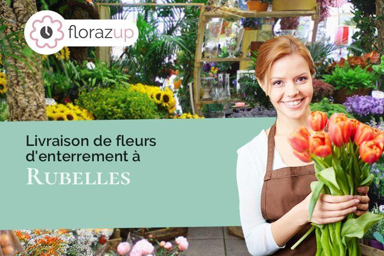 gerbes de fleurs pour un enterrement à Rubelles (Seine-et-Marne/77950)