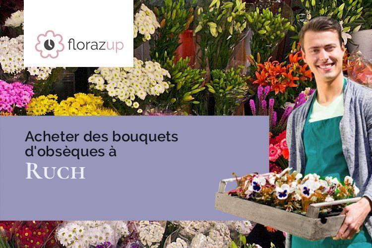 bouquets de fleurs pour un décès à Ruch (Gironde/33350)