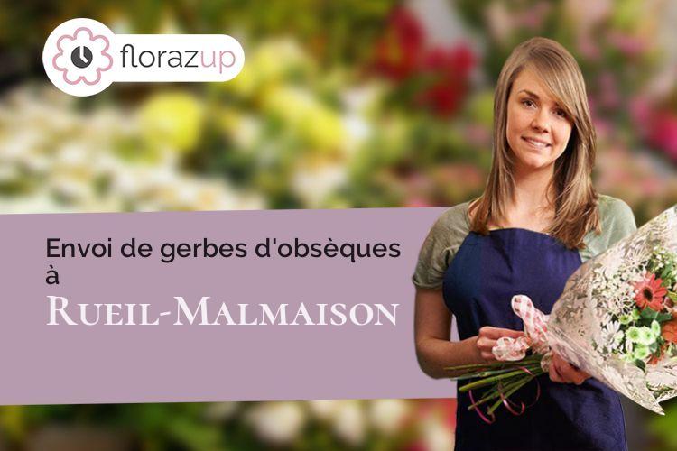 croix de fleurs pour une crémation à Rueil-Malmaison (Hauts-de-Seine/92500)