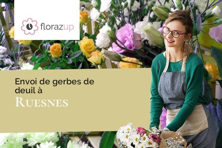 bouquets de fleurs pour des obsèques à Ruesnes (Nord/59530)