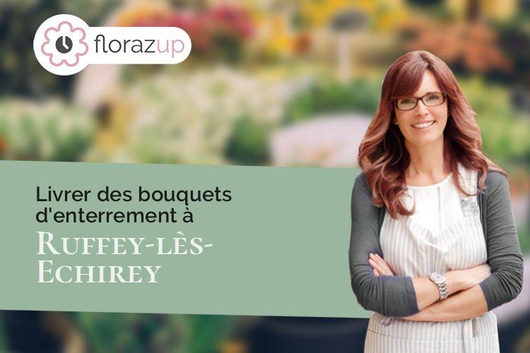 créations florales pour un deuil à Ruffey-lès-Echirey (Côte-d'Or/21490)