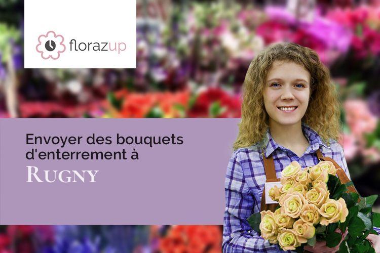 couronnes de fleurs pour une crémation à Rugny (Yonne/89430)