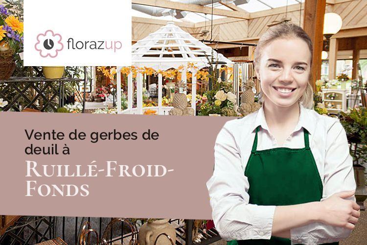 compositions de fleurs pour un enterrement à Ruillé-Froid-Fonds (Mayenne/53170)
