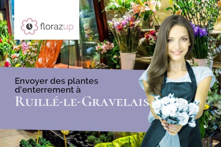 coupes de fleurs pour un deuil à Ruillé-le-Gravelais (Mayenne/53320)
