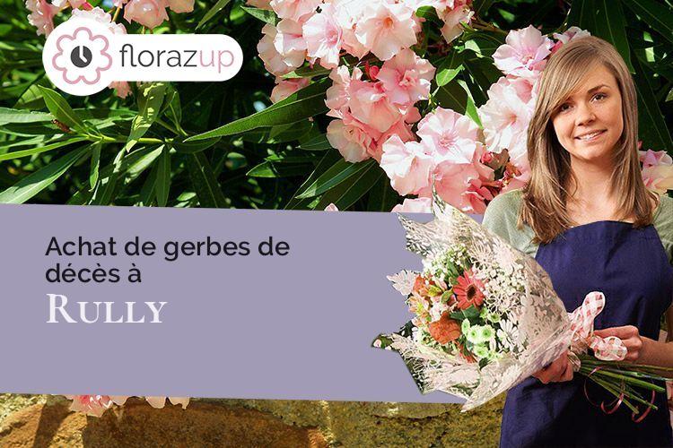 compositions florales pour un deuil à Rully (Saône-et-Loire/71150)