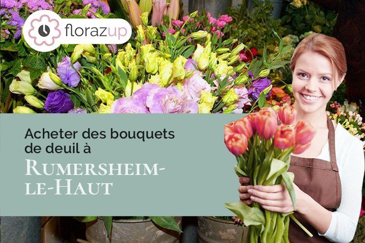 bouquets de fleurs pour un deuil à Rumersheim-le-Haut (Haut-Rhin/68740)