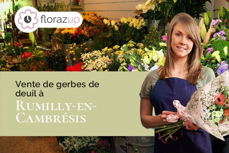 coupes de fleurs pour des funérailles à Rumilly-en-Cambrésis (Nord/59281)