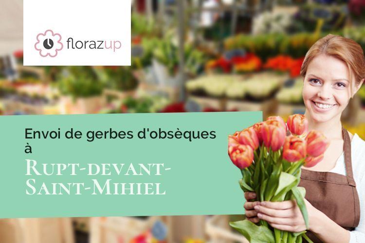 coeurs de fleurs pour un décès à Rupt-devant-Saint-Mihiel (Meuse/55260)