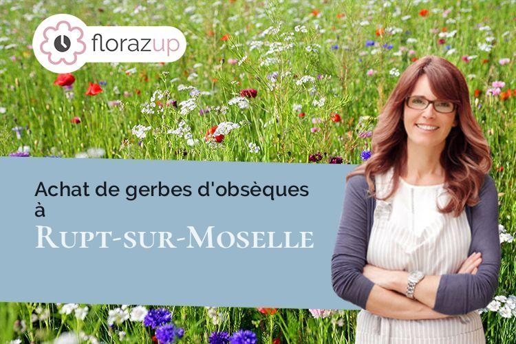 gerbes de fleurs pour des obsèques à Rupt-sur-Moselle (Vosges/88360)