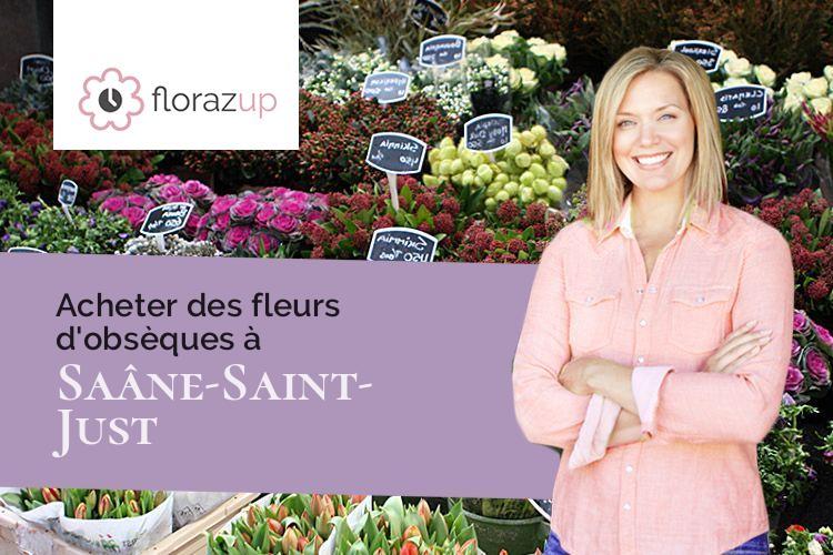 couronnes de fleurs pour un décès à Saâne-Saint-Just (Seine-Maritime/76730)
