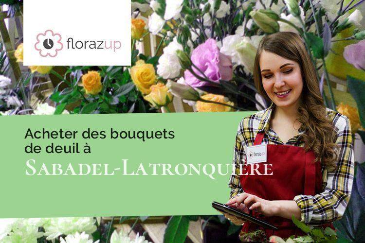 gerbes de fleurs pour un décès à Sabadel-Latronquière (Lot/46210)