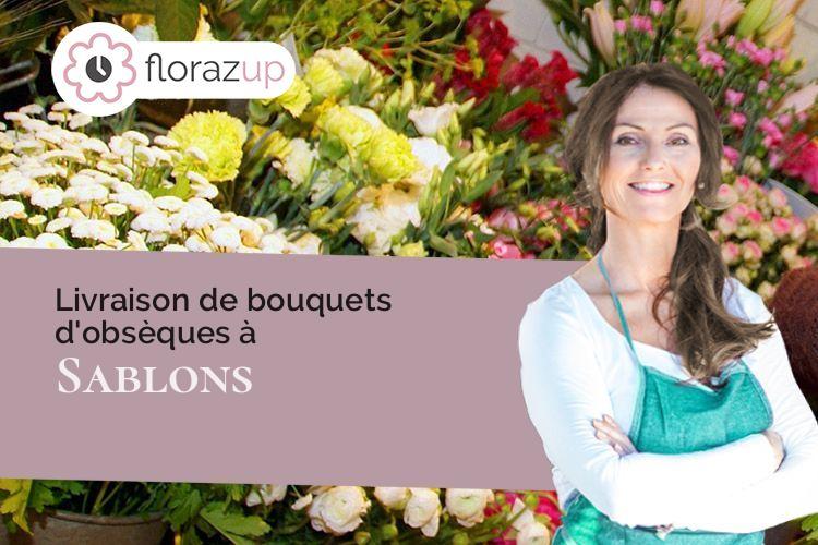 coeur de fleurs pour des obsèques à Sablons (Gironde/33910)