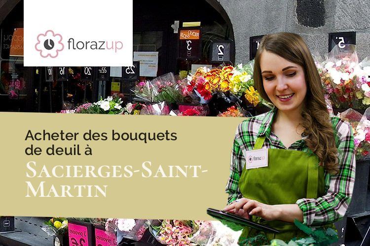 couronnes de fleurs pour un deuil à Sacierges-Saint-Martin (Indre/36170)