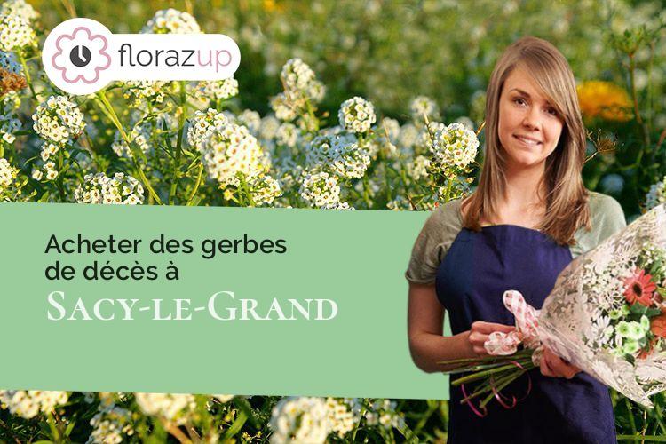 couronnes florales pour une crémation à Sacy-le-Grand (Oise/60700)