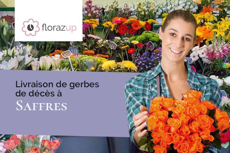 compositions de fleurs pour un décès à Saffres (Côte-d'Or/21350)