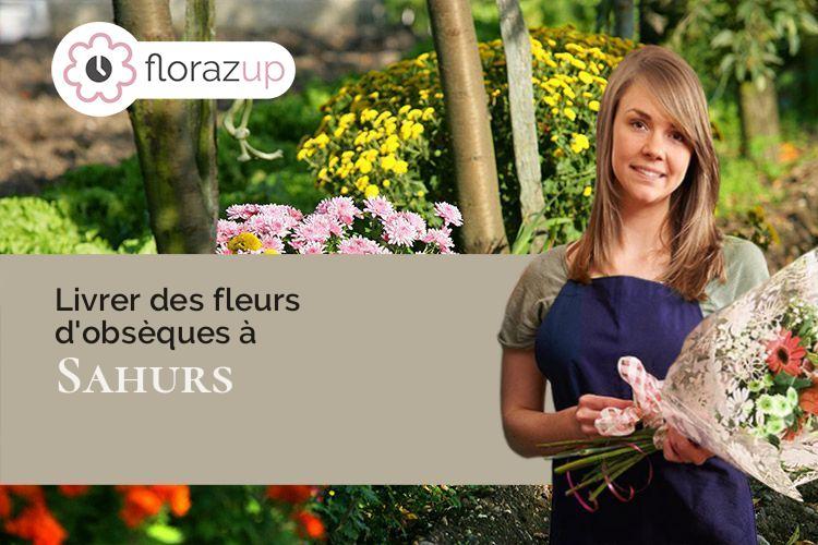 gerbes de fleurs pour des obsèques à Sahurs (Seine-Maritime/76113)