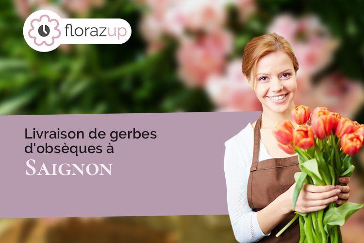croix de fleurs pour une crémation à Saignon (Vaucluse/84400)