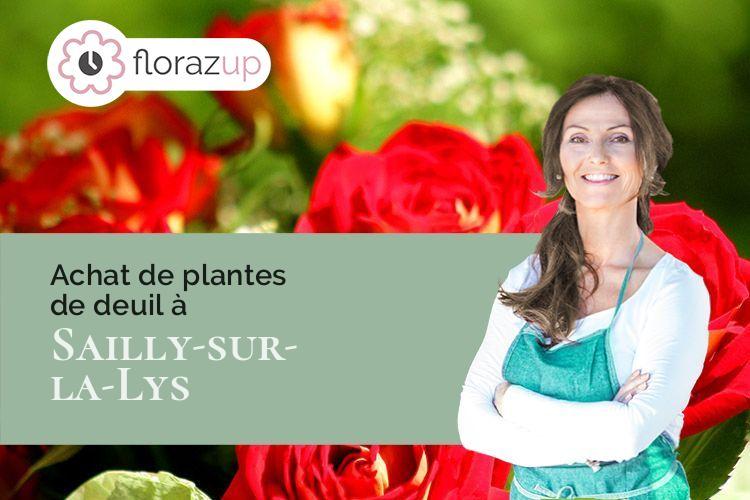coeur de fleurs pour une crémation à Sailly-sur-la-Lys (Pas-de-Calais/62840)