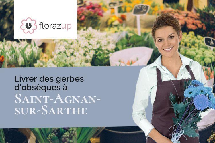 compositions florales pour un enterrement à Saint-Agnan-sur-Sarthe (Orne/61170)